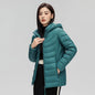 Women's plus Size M-6XL Hooded Puffer Jacket 90% Down Quilted Warm Coat Parka with Detachable Hat Winter Outerwear