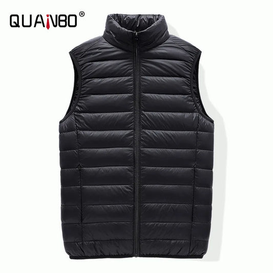 Men's Sleeveless Puffer Jacket 2023 New Autumn Spring Lightweight Water-Resistant Packable Men Down Vest Coat