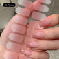 14/16Tips Full Cover Gradient Nail Stickers Multi Color Self Adhesive Slider No Need UV Lamp Cured Press ON Nail Decal