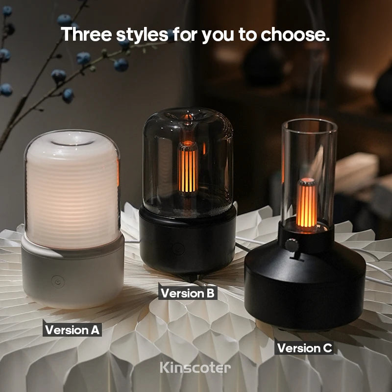 KINSCOTER Mini Aromatherapy Diffuser USB Air Humidifier Essential Oil Night Light Cold Mist Maker Sprayer for Home Bedroom