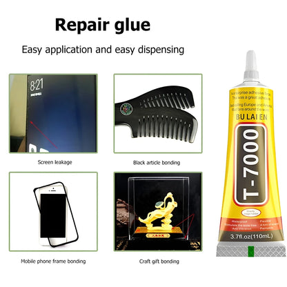 1PCS 15/50/110ML T7000 Adhesive Ziai for Phone Repair B7000 Liquid Glue Multi-purpose Super Glue With Precision Applicator Tip