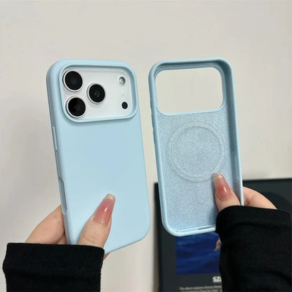 Liquid Silicone Magnetic Phone Case For iPhone 17 Air 16 13 15 14  Pro Max Plus for Magsafe Shockproof Protective Cover Funda