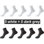 10Pairs Bamboo Fiber Socks Men Casual Business Anti-Bacterial Comfortable Breatheable High Quality Sock Male Plus Size EU38-46