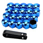 17mm/19mm/21mm 20Pcs Car Wheel Nut Caps Protection Covers Caps Auto Hub Screw Cover Black Car Tire Bolt Nut Cap Tyre Decoration
