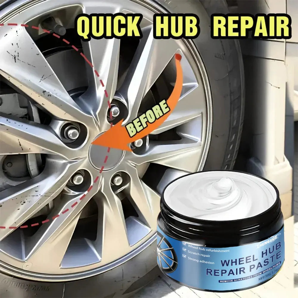100g Car Wheel Scratch Repair Paste, Tire Wheel Scratch Repair Paint Paste - Aluminum Alloy Wheel Repair