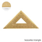 Retro Brass Straight Ruler Student School Office Stationery Metal Triangle Rulers Protractor Painting Drawing Measuring Tools
