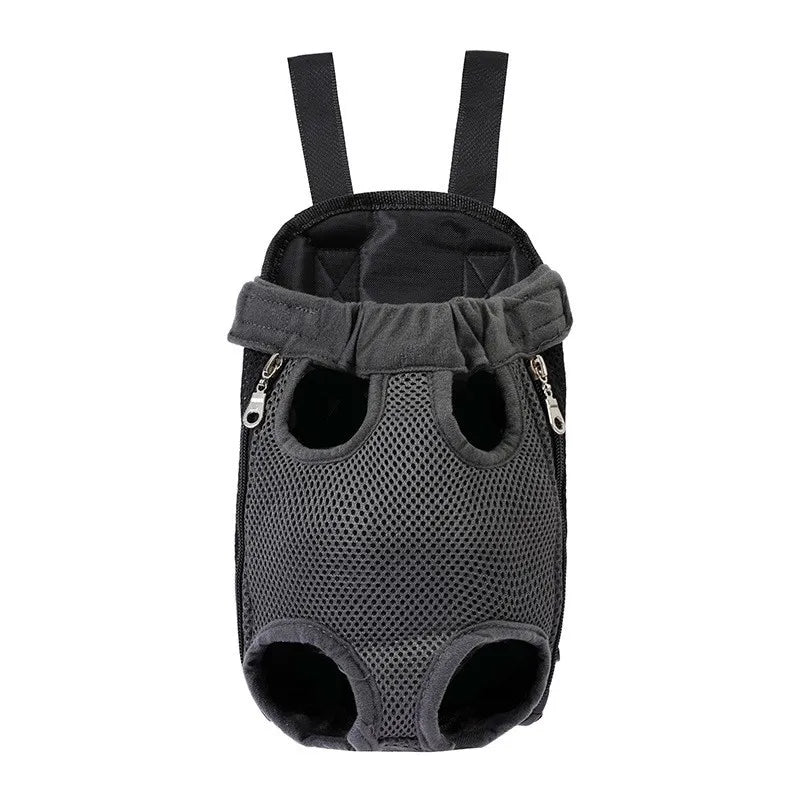 Breathable Pet Dog Cat Chest Carrier Backpack Hands-free Outdoor Travel Bag for Small Pets