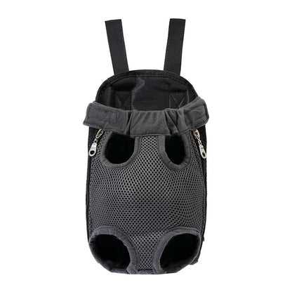 Breathable Pet Dog Cat Chest Carrier Backpack Hands-free Outdoor Travel Bag for Small Pets