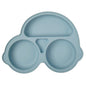 Baby Silicone Suction Cup Bowl Cute Bear Design Macaron Color 100% Food Grade Silicone BPA Free Double plate design for meals