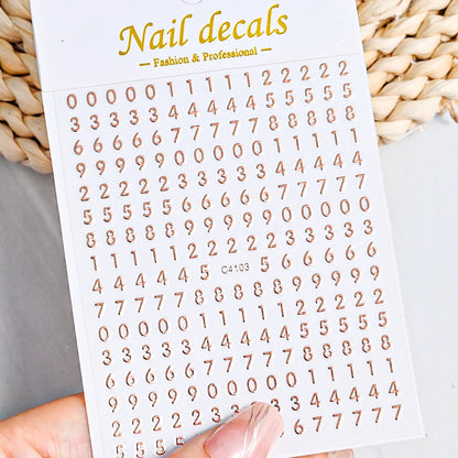 3D Glittery Gothic Letter Design Nail Art Stickers Uppercase Alphabet Letters Artistic Designs DIY Nail Art Decals Decoration #1