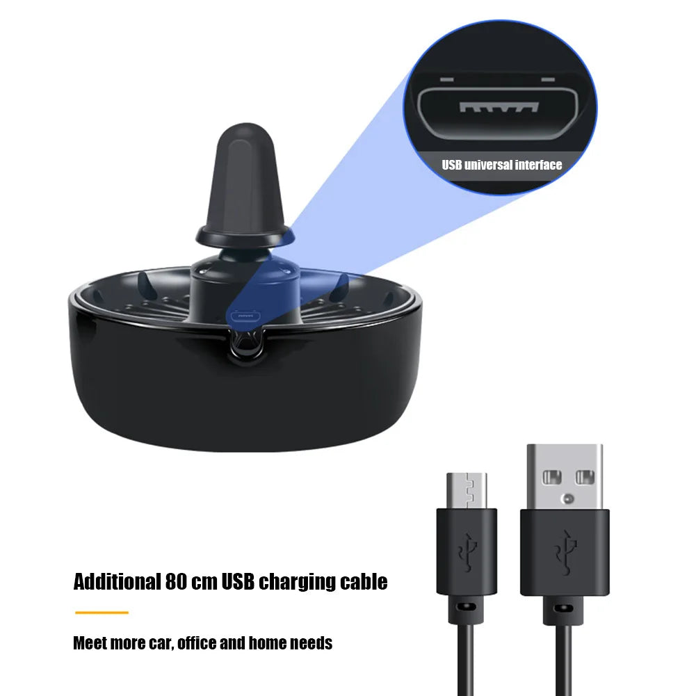 EAFC Car Fan USB Powered Electric Car Cooling Fan Portable 3 Speeds Strong Airflow Air Circulation Fan for Car Van Truck SUV