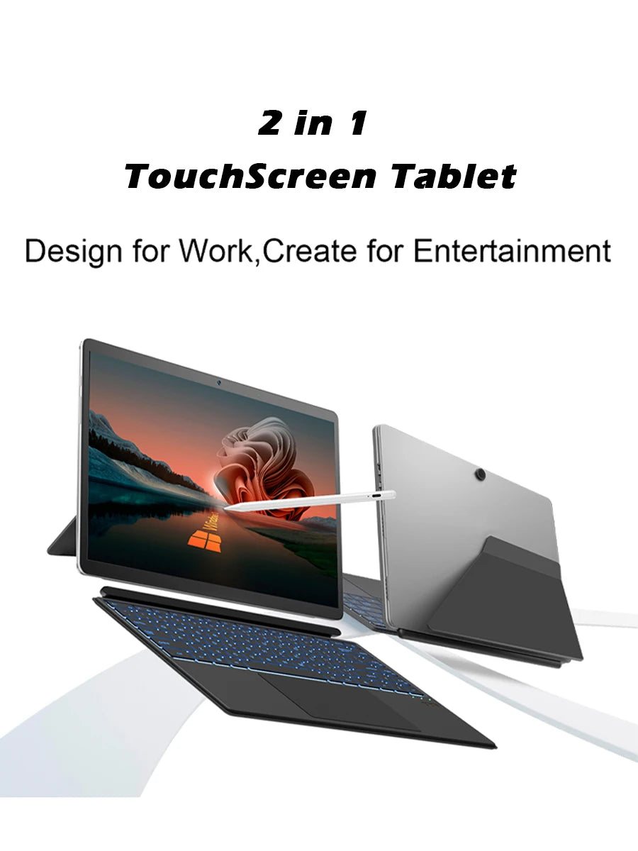 Ninkear T40 Tablet Mini Laptop 14 inch 2 in 1 Intel N100 16GB+512GB 1200P IPS Touch Screen Windows 11 Notebook Free Shipping