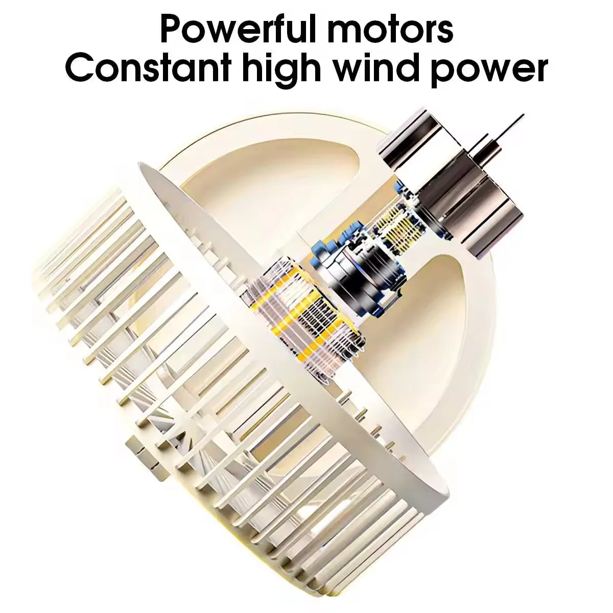 New USB Desk Fan with On/Off Switch Button Quiet Portable Cooling Fan for Office Bedroom Powerful Airflow Easy Control USB Power