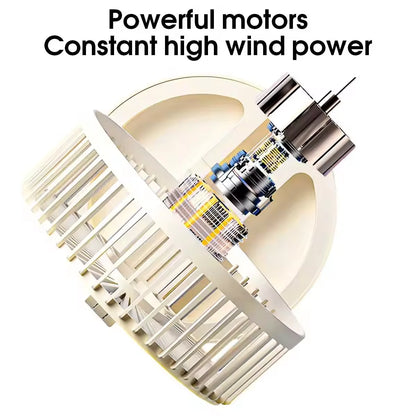 New USB Desk Fan with On/Off Switch Button Quiet Portable Cooling Fan for Office Bedroom Powerful Airflow Easy Control USB Power