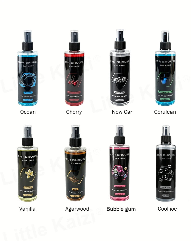 1pcs 245ml Car Air Freshener Spray, 8 Scents, Long-Lasting Odor Eliminator for Car & Home