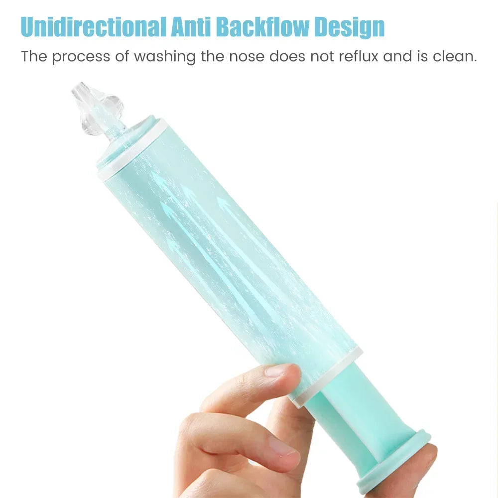 60ML Adult Children Nose Cleaner Needle Tube Baby Nasal Aspirator Reusable Potable Rhinitis Nasal Washer Syringe Nasal Irrigator