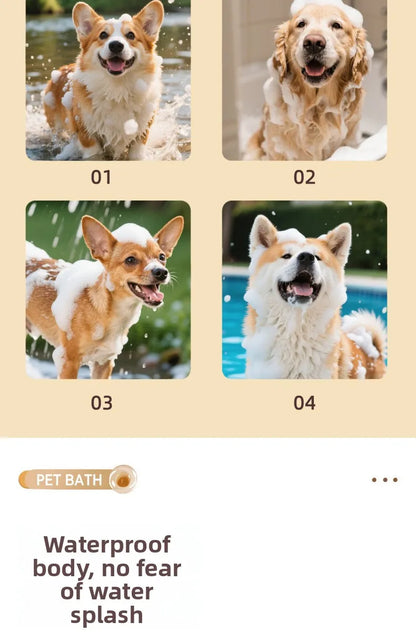 Pet Automatic Foam Dispenser 1:6 Dilution Scale Cat Dog Bath Bubble Maker One Touch Foaming Machine Pet Grooming Bath Supplies