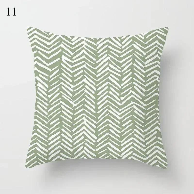 Mint Green Pillowcase Geometric Print Cushion Cover Sofa  Decorative throw pillow cushion covers40x40cm 50x50 45x45