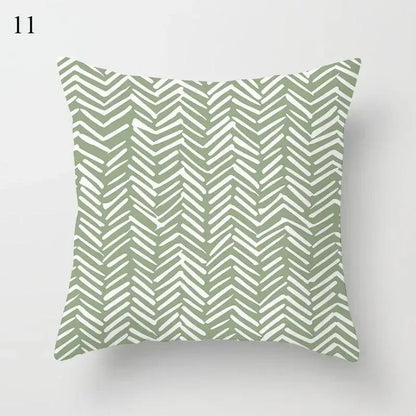 Mint Green Pillowcase Geometric Print Cushion Cover Sofa  Decorative throw pillow cushion covers40x40cm 50x50 45x45