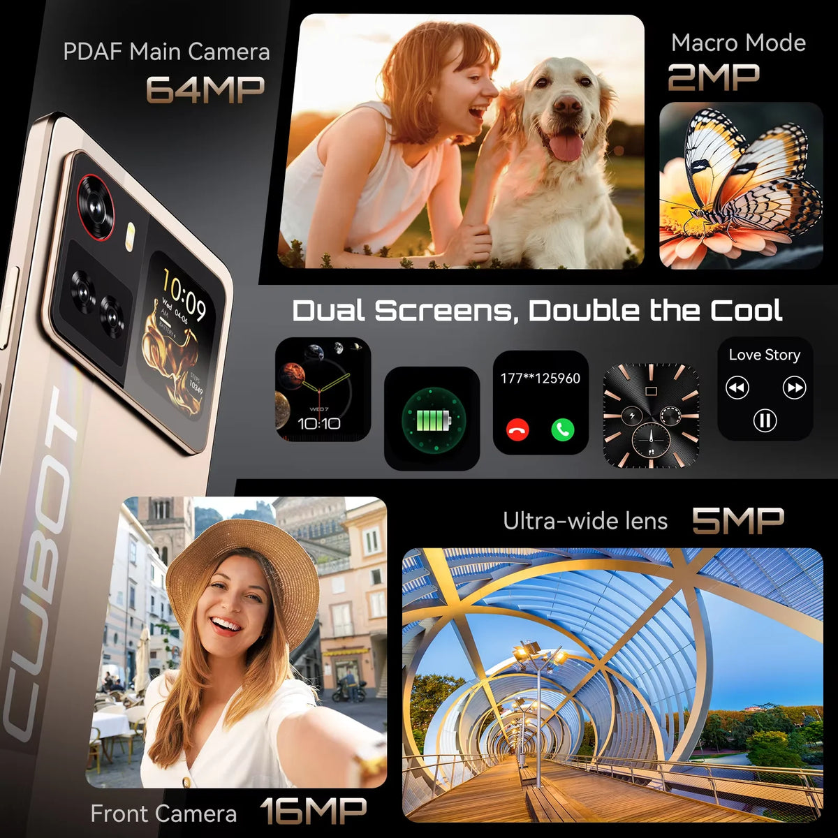 [Shipping From Poland] Cubot X100 Android 15 5100mAh 33W NFC 5G Smartphone 6.88" 16GB(8+8) RAM 256GB ROM 64MP Mobile Phone
