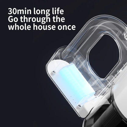 Handheld Cordless Vacuum Cleaner, 18Kpa 55Mins Smart Stick Vac with Tangle-Resistant Design Hard Floor Carpets Pet Hair