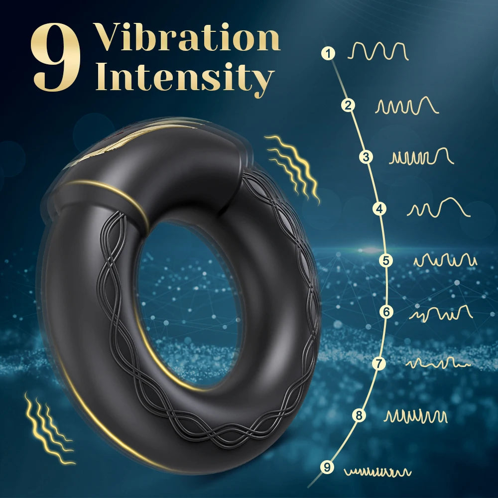 APP Bluetooth Vibrator for Men Cock Ring Penis Vibrating Penis Delay Trainer Cock Ring Glans Massager Male Sex Toys for Adult 18