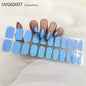20/22Tips UV Semi cured Gel Nail Stickers Waterproof Long Lasting Full Gel Nail Wraps Press On Nail Decal DIY Manicure