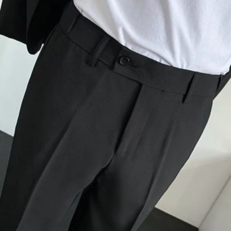 Men's Drapey Casual Suit Set Korean Style Loose Fit Spring Autumn Handsome Cool Trendy Light Mature Stylish Suit Jacket