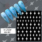 Hollow Nail Art Stickers Spray Painted Design Love Butterfly French Pattern Nail Accessories Decorative Decals