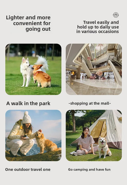 New Pet Stroller Dogs Cats Lightweight Foldable Outdoor Travel Small Medium Breed Teddy Poodle Pet Trolley Pet Stroller