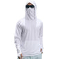 Mens UPF50+ Performance T-Shirt Long Sleeve Summer Hoodie Casual Sun Running Quick Dry Shirts Sunscreen Fishing Ice Silk Tops