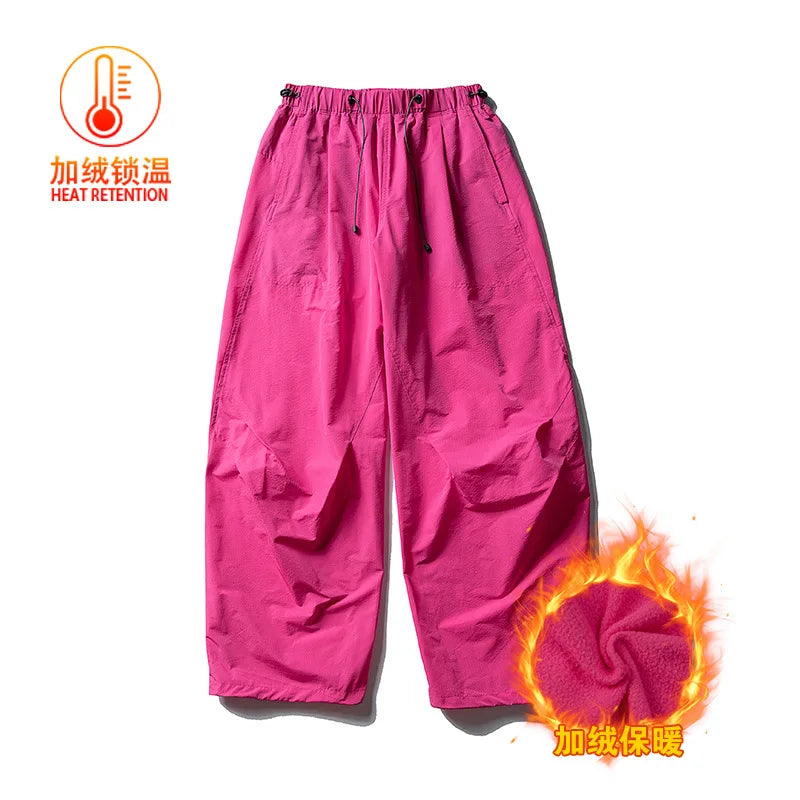 Men Streetwear Fashion Loose Casual Lightweight Quick Dry Sport Pants Women Outdoor Techwear Cargo Baggy Pant Boy Girl Trousers