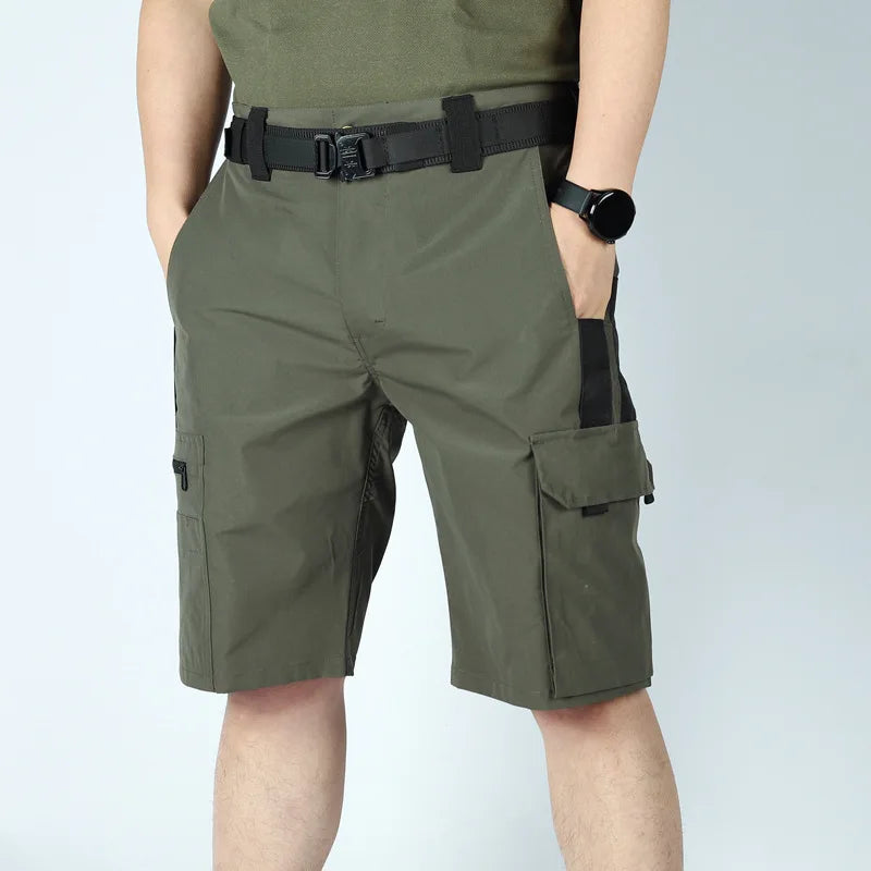 Men's Operator Elastic Tactical Shorts Ripstop Workout Outdoor Cargo Shorts for Men Cycling Hiking Fishing Casual Men's Shorts