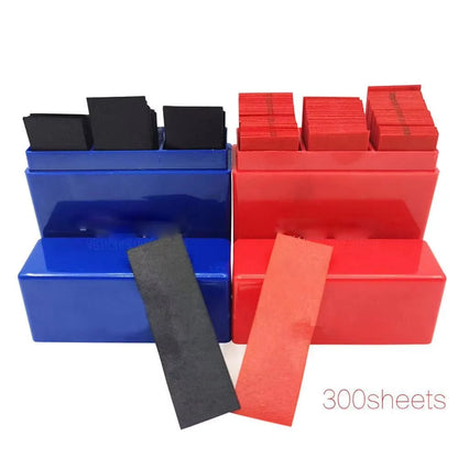 300 Sheets Dental Bite Paper Disposable Dentist Blue/Red Double-Sided Bite Strip Oral Teeth Care Whitening Dentistry Material