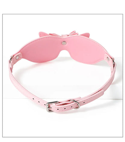 SM Sex Bondage Erotic Costumes Bondage Pink Bow Eye Mask Blindfold Fetish Bdsm Party Women Masquerade Eye Mask Sex Toy For Adult
