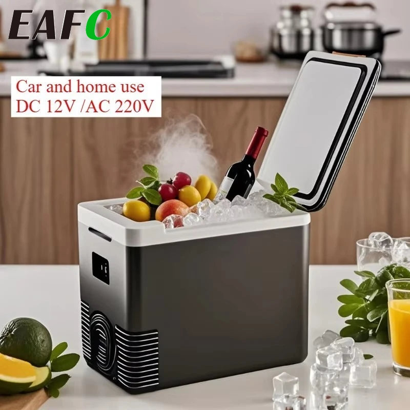 3-in-1 10L Portable Fridge12V/220V Car Home Mini Refrigerator Compact Cooler Warmer for Travel, Office, Dorm