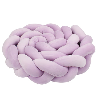 1-4M Baby Bumper Bed Braid Knot Pillow Cushion Bumper for Infant Crib Protector Cot Bumper Room Decor Crib Bedding Braid Set