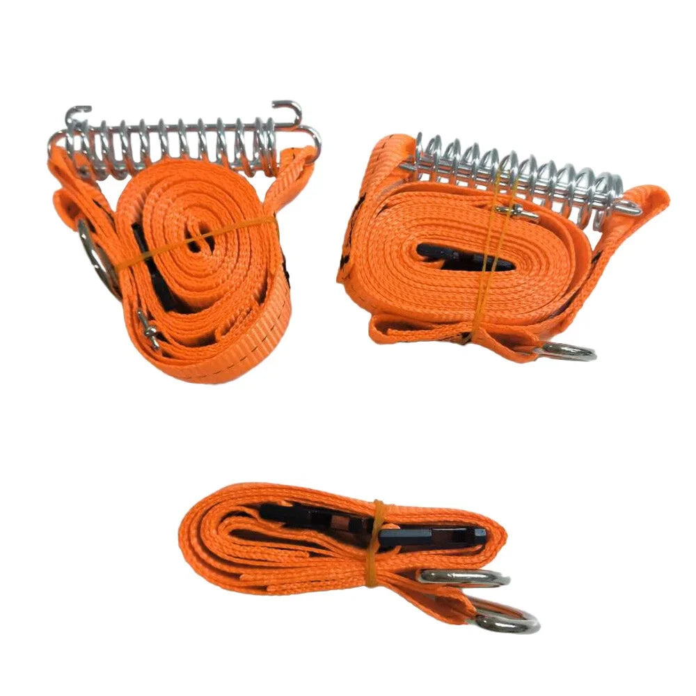 Adjustable Storm Straps Kits Orange Tensioner Awning Tie Down Caravan Motorhome Outdoor Camping Tool RV Accessories