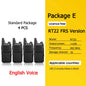 Retevis RT622 Mini Walkie Talkie 4 Pcs Walkie-talkies PMR446 FRS Portable Two Way Radio Communication Radio for Restaurant Hotel