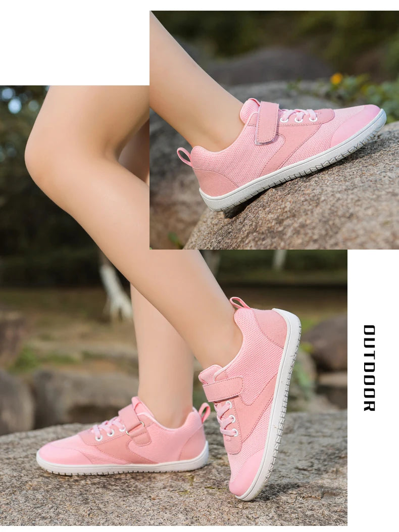 Kids wide foot barefoot shoes boys and girls minimalist kids sneakers natural opening shoes toddler small big kids walking shoes