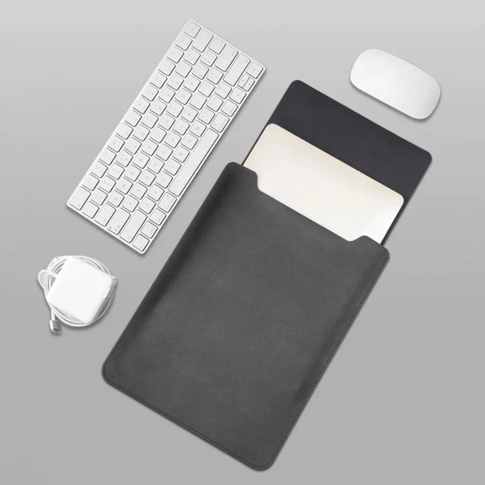 13 14 15 inch Laptop Sleeve Case Ultra Thin PU Leather Ultrabook Cover Shockproof Notebook Bag Protective Pouch