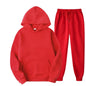 Men's Autumn and Winter New Solid Color Hoodie+pants Two-piece Set Fashionable Casual Sports Set Size S-3XL Men's Tracksuit