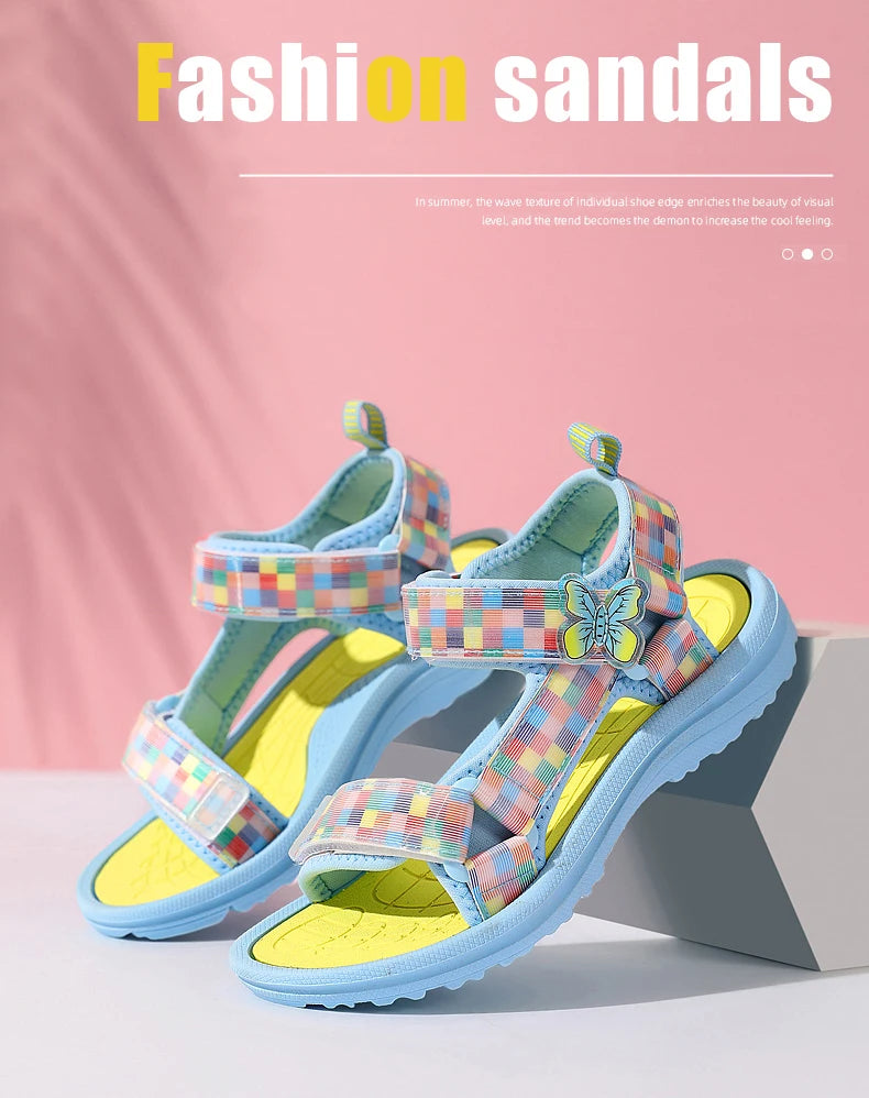 Summer Children Sandals Baby Girls Toddler Soft Non-slip Princess Shoes Baby Cute Pearl Princess Dance  Kids Performance Prop