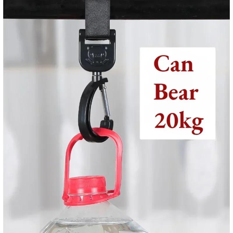 Universal Outdoor Stroller Accessories Baby Pram Hooks Rotate Hanging Bag 360 Degree Cart Organizer Storage Bag Hanger