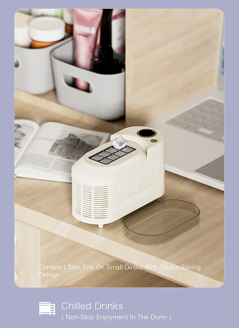 Electric Small Ice Maker Home Dormitory Office Camping Ice Automatic Ice Making Box Ice Machine Home Car Dual Use 12/110/220V