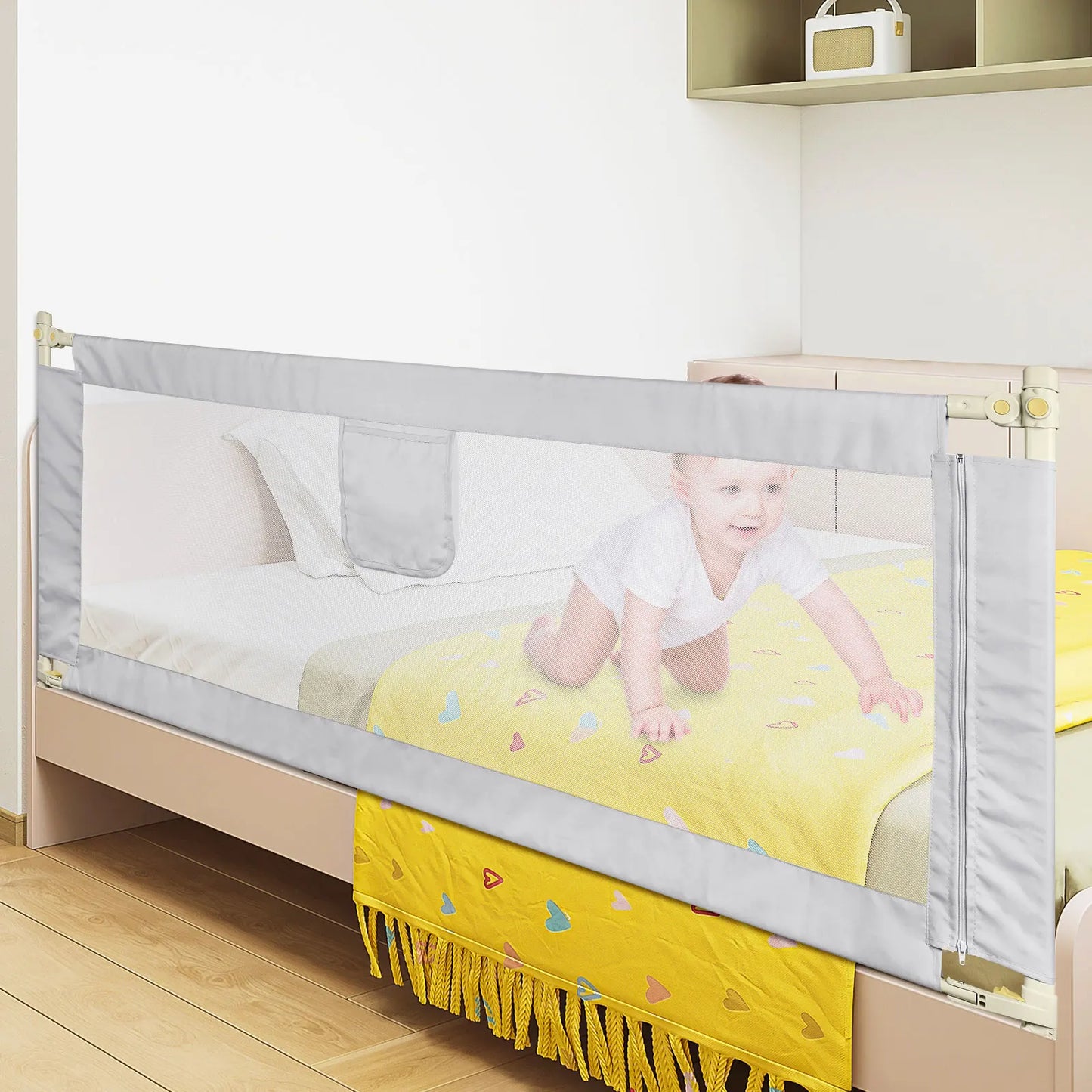 Child and baby drop bed barrier cm / 180 cm/cm Gray