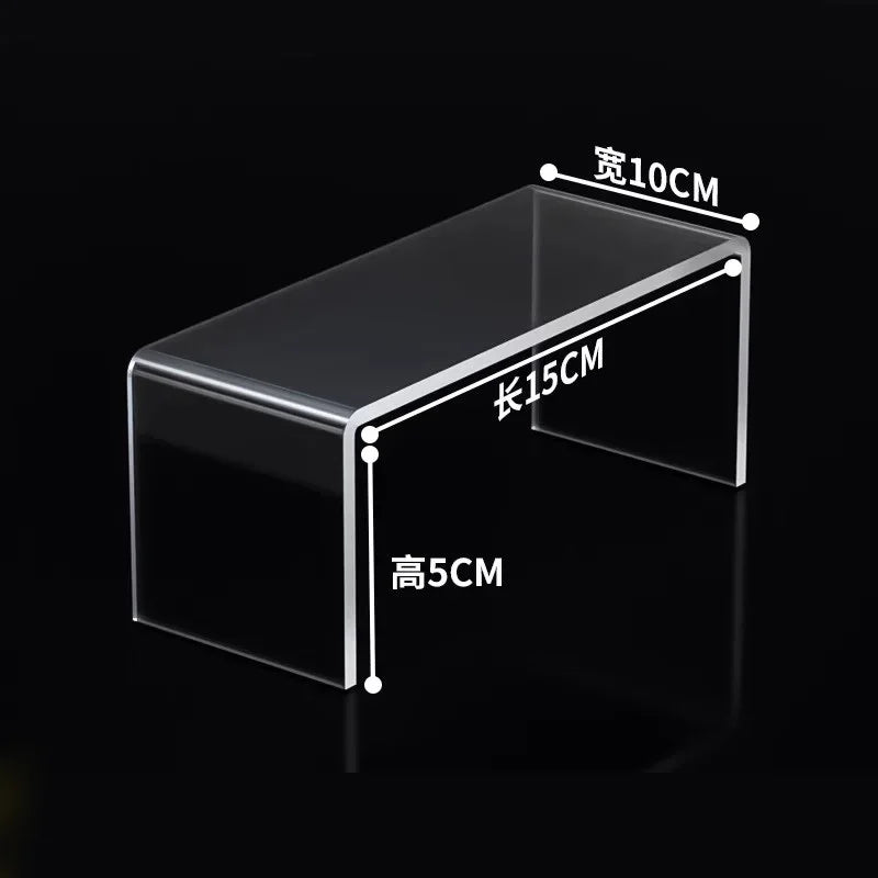 5mm Thick Acrylic Clear Storage Rack Desktop Display Cosmetics Storage Table Elevated Partition Board Toy Perfume Storage Rack