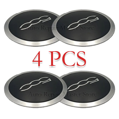 51884863 68078419AC 68078421AC 4PCS 133mm Hubcap Wheels Centre Hub Caps Set Dust Cover Wheel Hub Cap Replacement for Fiat 500