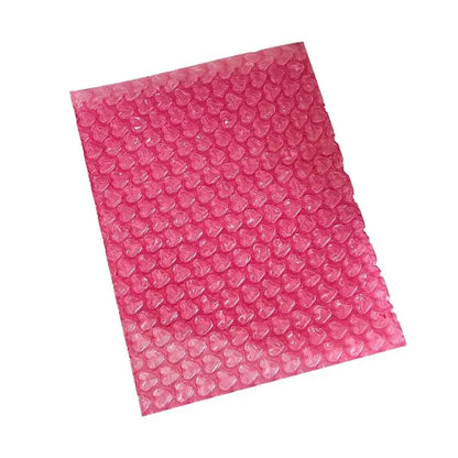 ✔Heart-Shaped Bubble Mailer Padded Envelopes,Cute Pink Bubble Wrap Shipping Bags for Small Business & Gift Packaging