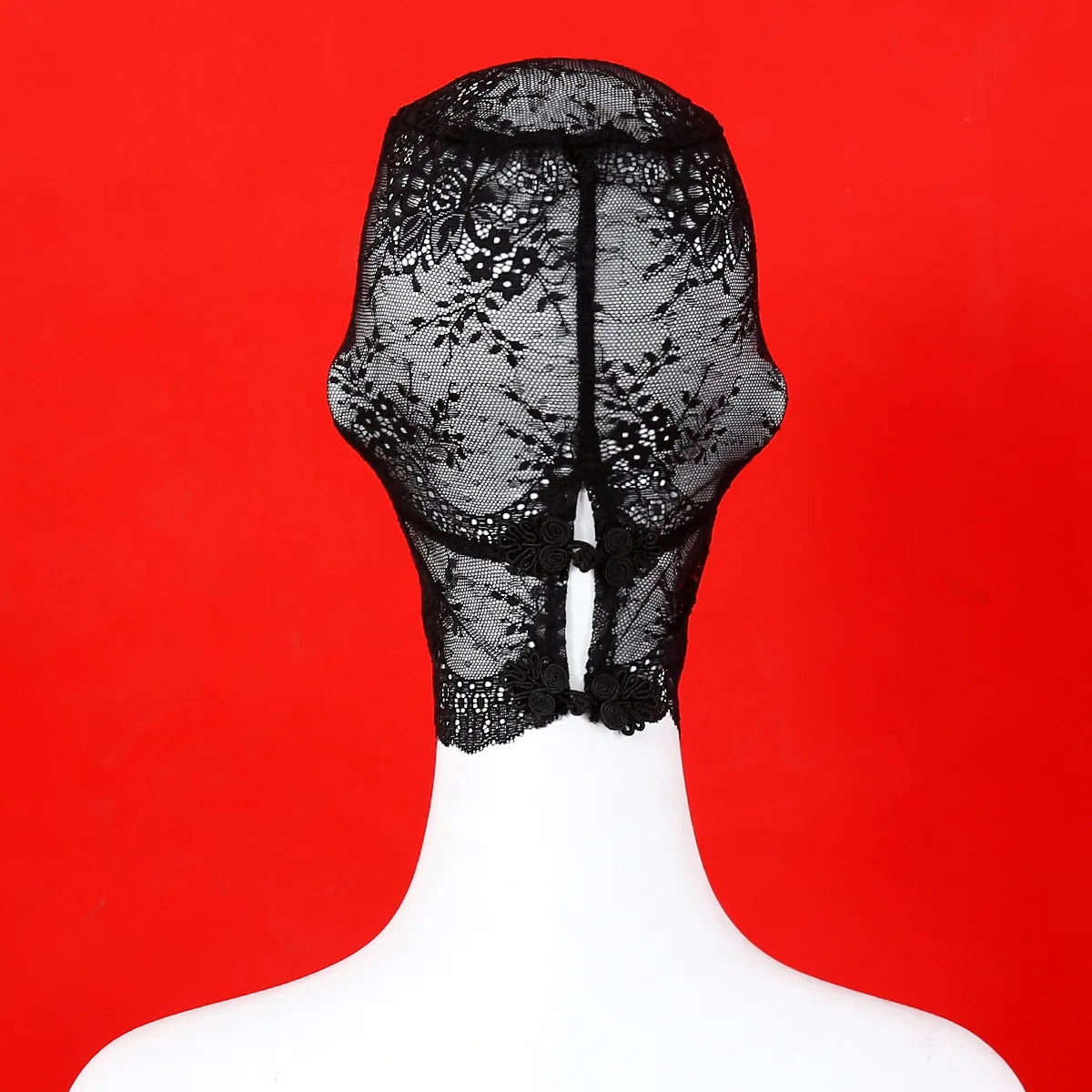 TleMeny Black Transparent Lace Bondage Fetish Mask Hood For Men Women Gay Adult Bdsm Role Play Games Sex Fun Party Play Costumes